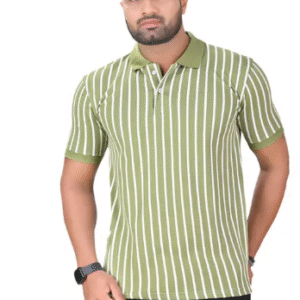 stripe polo t-shirt for men